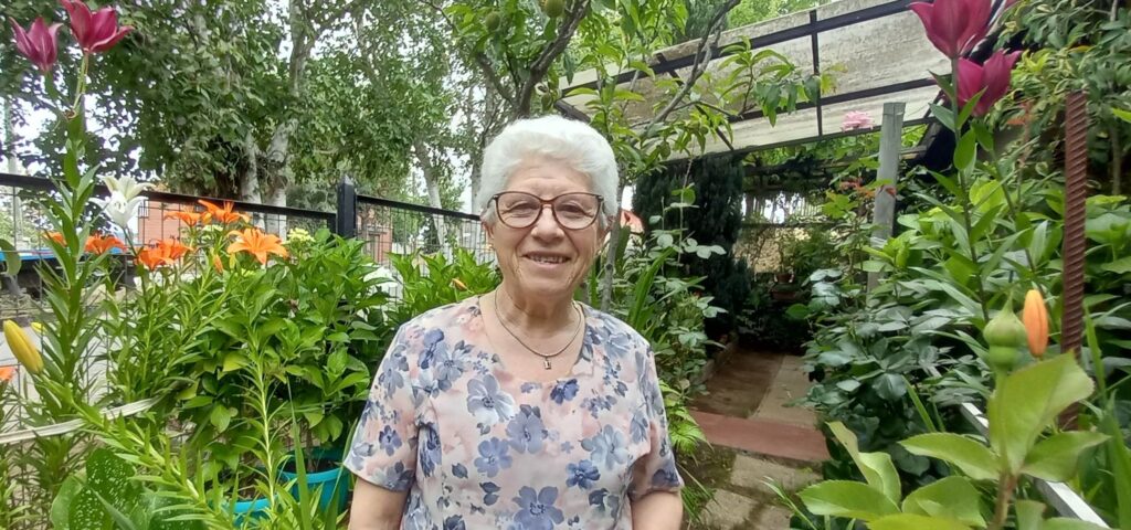 Doña Teresa y su jardín